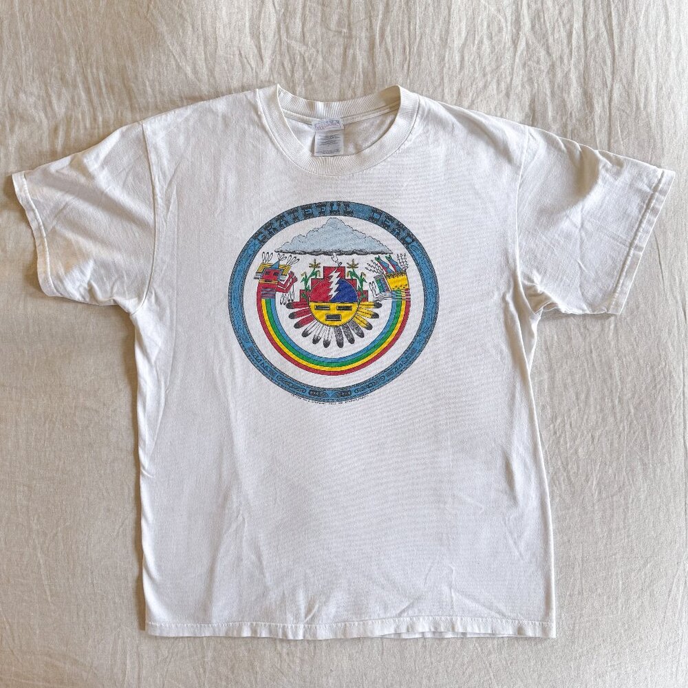 VINTAGE 1980's Grateful Dead Sun Face Shirt rare! Size L